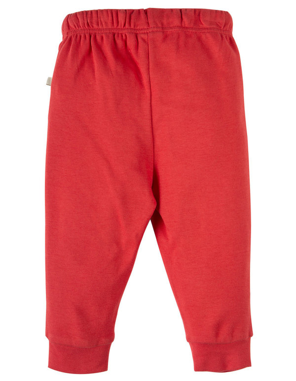 Frugi Sweat-Hose KNEEPATCH CRAWLERS in rot