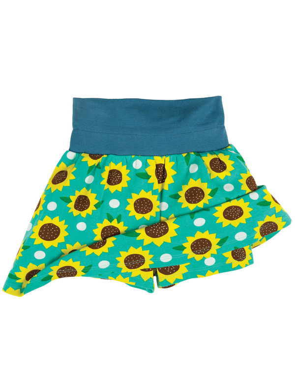 Frugi - Luna Skort Sunflower - Rock mit Hose mit Sonnenblumenmuster