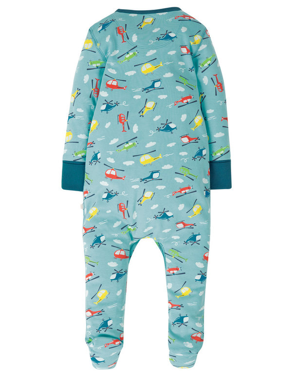 Frugi - Lovely Babycrow Helicoptors - Schlafanzug mit Hubschrauber Print