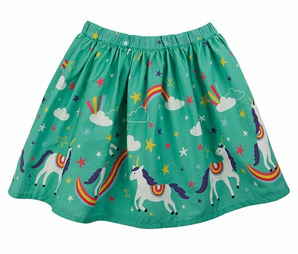Frugi - Twirley Dream Skirt Unicorns - Rock mit Einhorn Druck