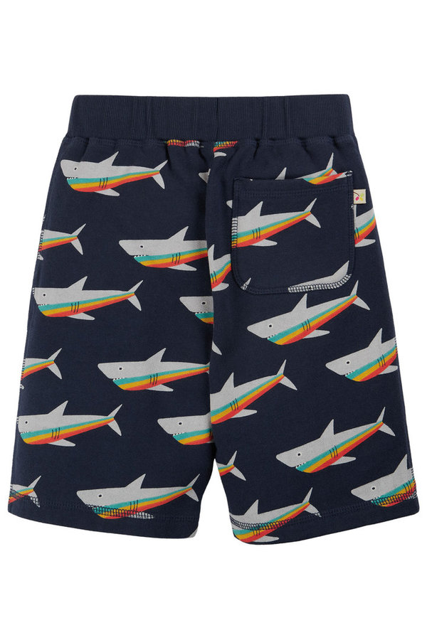 Frugi - Samson Shorts Sharks Rainbow - Short, Bermuda, mit Hai Druck