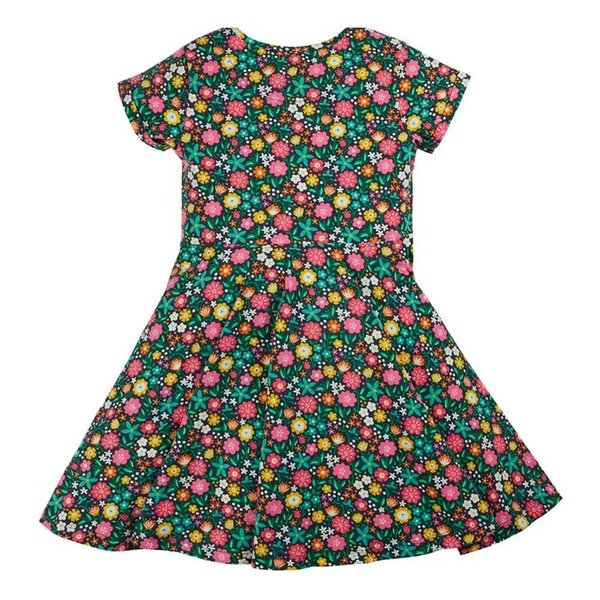 Frugi - little Spring Skater Dress Indigo Floral - Kleid mit Drehrock