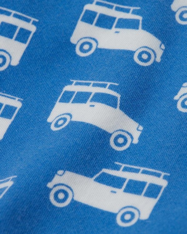 Frugi - Parsnip Pants Cornish Rides - Mitwachshose, Pumphose mit Auto Print in Blau